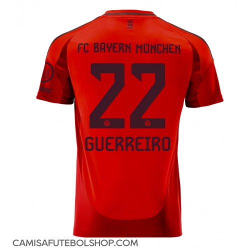 Camisa de time de futebol Bayern Munich Raphael Guerreiro #22 Replicas 1º Equipamento 2024-25 Manga Curta